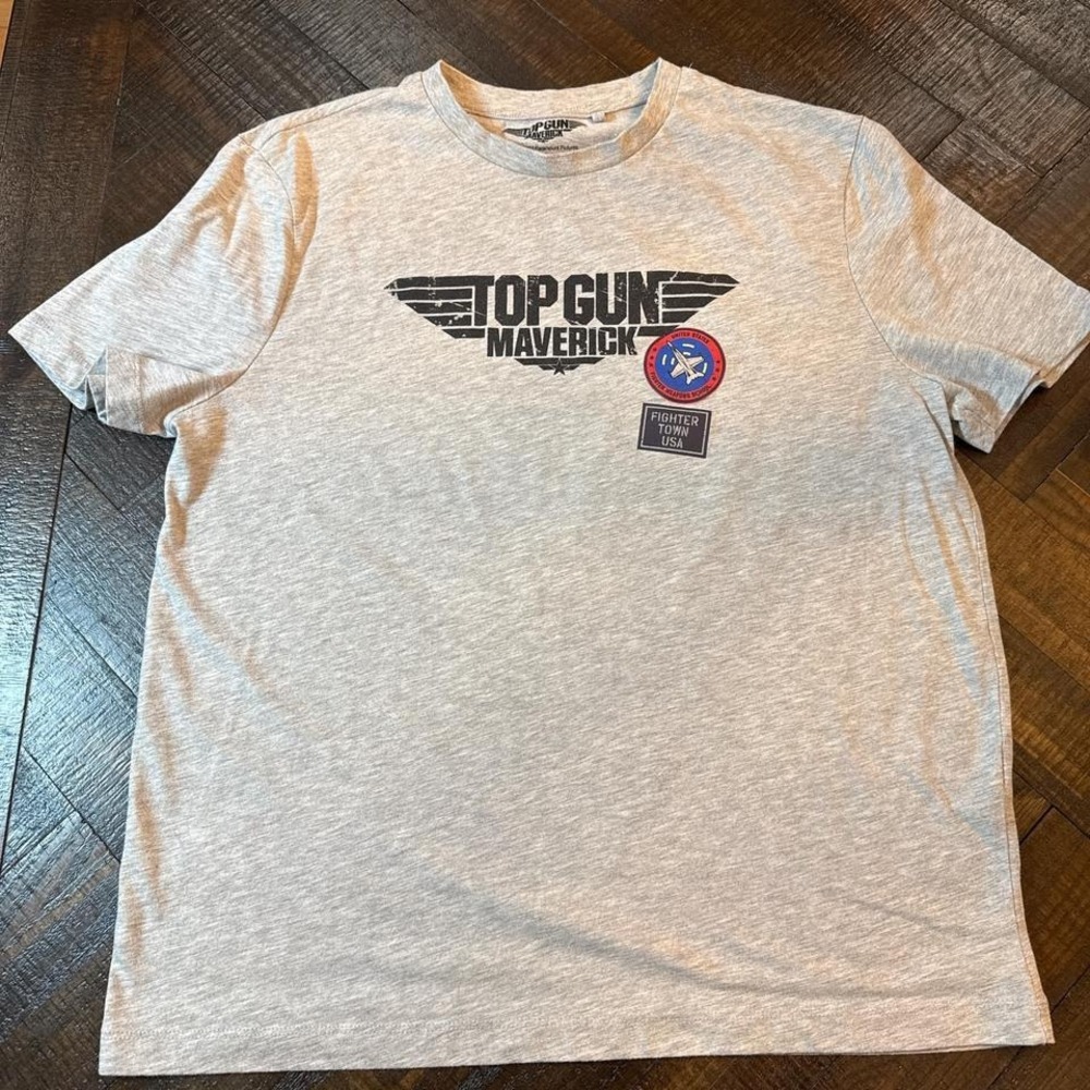 💜 Top Gun Maverick Primark Graphic Tee‎ XL Fighter Town USA Shirt